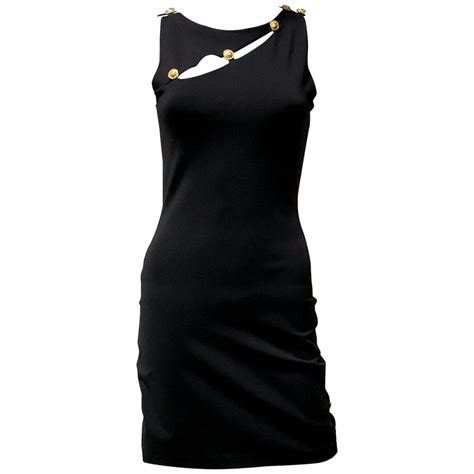 versus versace cut out dress|Versus by Versace Cut Out Dress in Black .